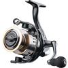 EASY BIG Mulinelli da Spinning - Mulinelli da Pesca Lisci e Potenti con 9+1 Cuscinetti a Sfera - Leggeri e Versatili per Tutti i Tipi di Acqua - Pesca sul Ghiaccio Taglia 500
