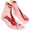 LIOOBO 2Pcs di Halloween Sanguinosa Parti del Corpo Mozzata Piedi Prank Partito Puntelli della Decorazione di Halloween Spaventoso Halloween Oggetti di Scena per La Casa Stregata