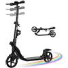 EVERCROSS K8 Stunt Scooter, Grande Ruota 200mm, Cityroller Regolabile in Altezza e Pieghevole,Monopattino Sportivo in Lega di Alluminio per Bambini,Fino a 100kg, Doppio Freno&Ammortizzazione