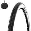 ECOVELO COPERTONE 700 X 35 + CAMERA PNEUMATICO BN STRADALE GOMMA CITYBIKE BICICLETTA TREKKING BIKE IBRIDA 28" ADULTO