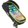 Sparco Custodia Borsa gialla porta cellulare per bici in microfibra impermeabile con touchscreen e cerniera doppia