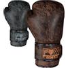 FOX-FIGHT Legend Guantoni da boxe | vera pelle per una lunga durata | Protezione e stabilità | Boxe Kickboxing Muay Thai Training Sparring MMA | 10 12 14 16 OZ (marrone, 14 OZ)