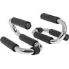 GORILLA SPORTS® Maniglie per Flessioni - Set di 2, Altezza 9 cm, in Tubi di Acciaio, Impugnatura Imbottita - Parallele Basse, Push Up Stand Bar, Dip, Calisthenics, Fitness