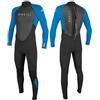 O'Neill Wetsuits Reactor-2-Muta Intera con Zip Posteriore da 3/2 mm, Muta Uomo, Nero/Oceano, 4XL