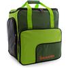 Brubaker 'Super Function 2.0' Borsa per Scarponi da Sci con Scomparto Casco Colore Verde Oliva/Verde Chiaro