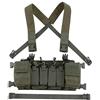 OAREA Tactical Chest Vest Rig Regolabile X Harness con 5.56 9mm Fucile Mag Sacchetti per Airsoft Shooting Wargame Paintball