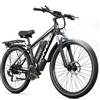 RINCC Bici Elettrica Uomo RN50, 29 Bicicletta Elettrica per Adulti 48V 15Ah Batteria con 21 Velocità con Display LCD a colori, Autonomia fino a 100 km,Motore 250W,APP,Telaio in lega di Alluminio