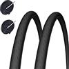 CST Deestone EBA28NRD Kit 2 Due COPERTONI 700 X 23 + 2 Due CAMERE d'Aria Bici Ciclo Scatto Fisso Nero 28 X 5/8 X 1/16 (23-622)