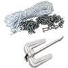 PIMAR marine equipment Kit ORMEGGIO Ancora Catena Cima per Barca Hall in Acciaio Fuso ZINCATO (6)