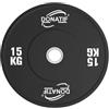 DONATIF Dischi Palestra per Bilanciere Olimpico 50 mm, Dischi Palestra 15 kg Bumper, Palestra e Home Gym, Dischi Pesi Palestra, Pesi Bilanciere (1 Disco)