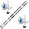 agc Kit Surfcasting 2pz Shizuka SH1600 420 220g + 2pz Mulinello Imbobinato SK7 7000
