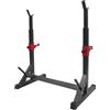 Salmeee Squat Rack - Supporto per bilanciere regolabile, altezza e larghezza regolabile, multifunzione, per palestra, casa, sollevamento pesi, fino a 250 kg