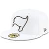 New Era 59Fifty - Cappellino con Logo Tampa bay Buccaneers, Unisex Bambino, Bianco, 7 3/8