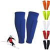 LLIDDAMES 1 paio di parastinchi da calcio,Parastinchi sci manica protettiva per polpacci Parastinchi professionali antiurto calzini da skiguard Pro per uomo, donna e gioventù(Blue,XL)