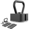 ZIPRO Kettlebell Square regolabile fino a 19 kg, per allenamento di forza, fitness, allenamento a casa