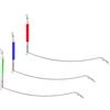 Generico Set 3 PZ Extreme Long Arm Antitangle Surfcasting Pesca a Fondo Bolentino Mare Bracciolo