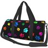 Gbuzozie Borsa sportiva da palestra, da viaggio, con scomparto per scarpe, per uomo e donna, pieghevole, leggera, per yoga, palestra, Zampe di cane #02, Taglia unica