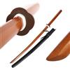 DEPICE Set Bokken di faggio con saya, ca. 500 g, lunghezza ca. 101 cm, legno naturale, laccato trasparente, Iaido Aikido
