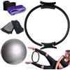 Generico Set Di Anelli Per Pilates | Kit Di Allenamento A Casa Per Pilates Da 5 Pezzi | Anello Per Pilates, Palla Da Yoga, Fasce Di Resistenza, Calzini Da Yoga, Attrezzatura Antiscivolo Per Allenamento Per Sta