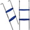 Deuba Scaletta per Trampolino da Giardino 66 cm 2 Gradini Resistente ai Raggi UV Scala di Accesso per Tappeto Elastico