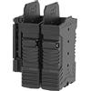 OMITAC Borsa per riviste AR15, doppia tasca per riviste per AR-15/M16/M4, porta riviste per fucile da 5,56 mm all'esterno della cintura con fibbia per il trasporto