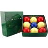 Aramith Bilie boccette Super Diametro m.61,5 pallino Diametro m.59 in Resina fenolica 4 Rosse 4 Bianche pallino Blu. Biliardo Senza buche Internazionale