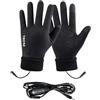 Mppchhn Guanti Riscaldati Ricaricabili - Guanti Invernali Riscaldati USB,3 Impostazioni Temperatura Muffole Touchscreen per Ciclismo Motociclismo Lavoro Outdoor Guida Escursionismo Campeggio