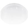 Eglo Lampada da soffitto Pogliola-E, plafoniera rotonda per il bagno in metallo e plastica bianca, effetto cristallo che ricorda un cielo stellato, colore luce: bianco neutro, IP44, Ø 26 cm