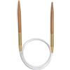 Seeknit KA06728 - Ferri circolari per lavorare a maglia, in bambù, 50 x 3,75 mm, colore: Beige