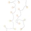 goobay 60273 - Catena di 20 luci a LED, con funzione timer, luce bianca calda (3000 K), funzionamento a batteria per interni