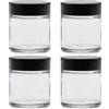 mikken Viva Articoli per la casa - contenitori in Vetro con Tappo, Vetro, Trasparente, 30 ml