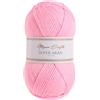 Utopia Crafts Super Aran - Filato per lavori a maglia e uncinetto, 100 g, colore: rosa delicato