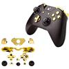 Binicoco per Xbox One Elite Sostituzione Pulsanti Pieni Trigger Paraurti T6 T8 Vite per Xbox One Controller con Jack 3,5 mm (Oro Cromo)