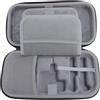 Depisuta Custodia per il Trasporto, Custodia da Viaggio a Prova di Shock Rigido con 20 Slot per Schede di Gioco per Console e Accessori (WHITE)