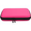 SIXRUN Custodia Protettiva per New 2DS XL 2DS LL Borsa Trasporto Impermeabile con 8 Alloggiamenti per Giochi e Tasca in Rete per Accessori (PINK)