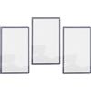 KUIDAMOS Nuovo Copriobiettivo con Cornice per Schermo Superiore 3DS XL, Resistente All'usura, Tocco più Fluido, Copriobiettivo di Ricambio per Giocatori (Blu)