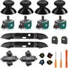 Benseager Kit di riparazione per controller Xbox One S/X, levette, joystick analogici 3D, paraurti LB RB, Dpad, pulsanti ABXY, jack per cuffie, parti di ricambio per controller Xbox One (modello: 1708) (Black