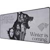 SUBSONIC - Tappetino per Mouse XXL Game of Thrones - Grigio | Licenza Ufficiale, 90x40 cm Ideale per Gaming, Superficie Liscia, Base Antiscivolo, Tessuto Idrorepellente, Bordi Cuciti