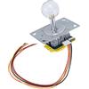 Shanrya Stick, Joystick Albero Sensibile Reattivo Flessibile Veloce con Cavo 5P Pezzo Sfera di per Macchina da Gioco per Cool Running per Macchina da Divertimento