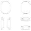 Generico Custodia per Tamagotchi Connectlian, copertura protettiva per console di gioco, custodia trasparente antiurto e antipolvere (Trasparente)