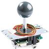 SANWA JLF-TP-8YT Joystick originale grigio - per Arcade Jamma Game 4 e 8 vie regolabile, compatibile con Catz Mad SF4 Tournament Joystick (top a sfera grigio) S@NWA