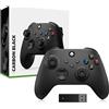 Generico Per il controller Gamepad per PC con ricevitore wireless 2.4G, impugnatura Rocker Gaming anti-scivolo, per console Xbox, Windows e accessori Gamepad per PC (Nero)