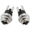 GYLXL 100 pezzi DC025M 5, * 2,1 mm Connettore pannello femmina Adattatore connettore,5x2,218