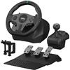 PXN V9 - Volante da gioco con pedali e cambio, 270/900°, doppio motore, per PC, PS4, PS3, Xbox One, Xbox Series X/S, N-Switch
