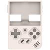 Generico Caso Console di gioco per ANBERNIC RG35XX Più Console di gioco Custodia in silicone goccia di protezione semplice caso di colore solido (Bianco)