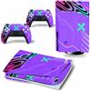PDURMBUAB Nessuna Schiuma Nessuna Bolla Per PS5 Skin Disc Edition & Digital Console E Controller Vinyl Cover Skins Wraps Resistente Ai Graffi, Compatibile 32355(Disc Version)