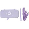 Jwthee Custodia da trasporto di grande capacità per Switch 2, custodia da trasporto adatta per Switch 2 Console impermeabilizzante con tracolla Borsa da viaggio portatile sottile e rigida (Purple)