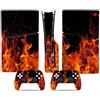 LNMLRBXEXZ Compatibile Con Adesivi Skin Per PS5 Slim Skin Disc Edition & Per Digital Console Controller Vinyl Cover Skins Wraps Scratch Resistant Compatible 01038 Avvolgimento(Disc Version)
