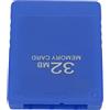 Generic Scheda di Memoria Ad Alta velocità da 32 MB per Scheda Dati Esterna Compatta Ed Efficiente, Facile da Usare, Adatta a Tutti i Giochi e Alle Versioni Software più Recenti, Materiale ABS (BLUE)