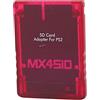 Eminchu Adattatore per Scheda di Memoria Professionale Trasparente Lettore di Schede di Memoria per Console di Gioco Plug and Play per, Materiale ABS, 1 Pz, Appassionati di Giochi Domestici (Rosso